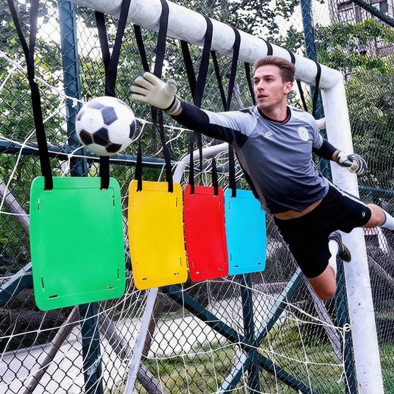 Lot De 4 Cibles De Foot 30cm – Pour Agilité, Vitesse Et Précision – Multicolores, Pour Entraînement