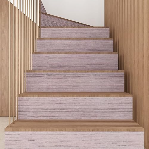 Miniatura 5 de CRE8TIVE Papel tapiz de tela de hierba rosa pálido, papel tapiz texturizado para despegar y pegar, papel de contacto de tela de hierba sintética,