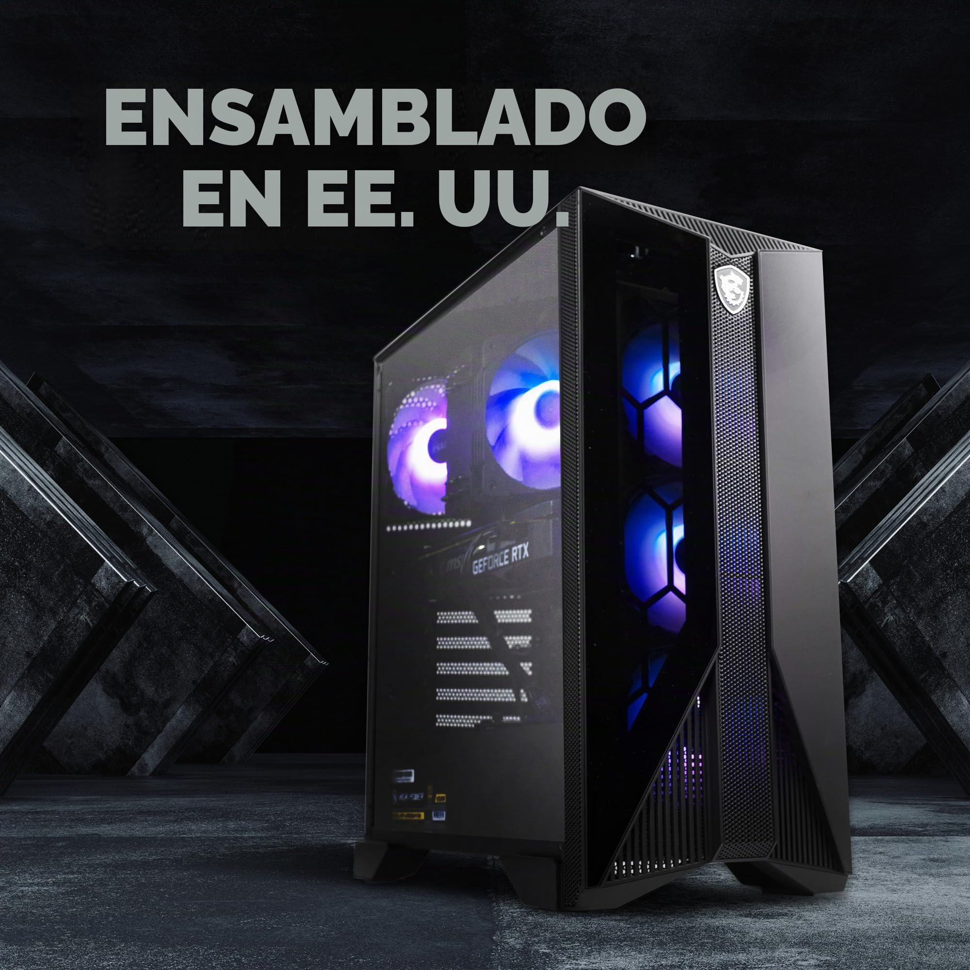 MSI Aegis Z2 Gaming Desktop (2024): AMD Ryzen R7-7700, Geforce RTX 4060, 16GB DDR5, 1TB m.2 SSD, 80+ Gold PSU, WiFi, Teclado y Mouse, Compatible con Bricolaje, Ordenador Windows 11 Home: C7NUC-817US