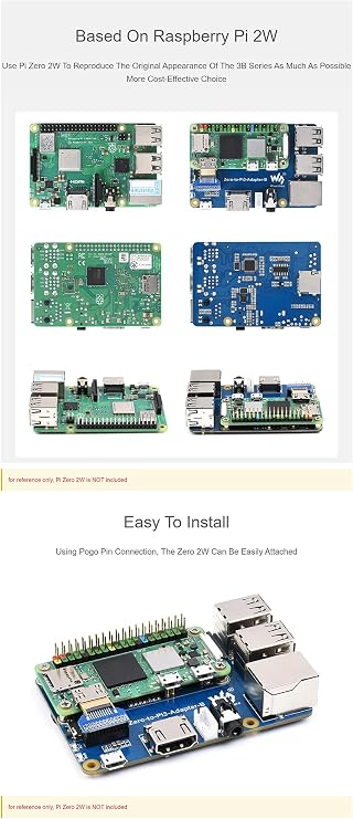 Raspberry Pi Zero 2W to 3B Adapter, Use Zero 2W to Replace Raspberry Pi 3 Model B/B+