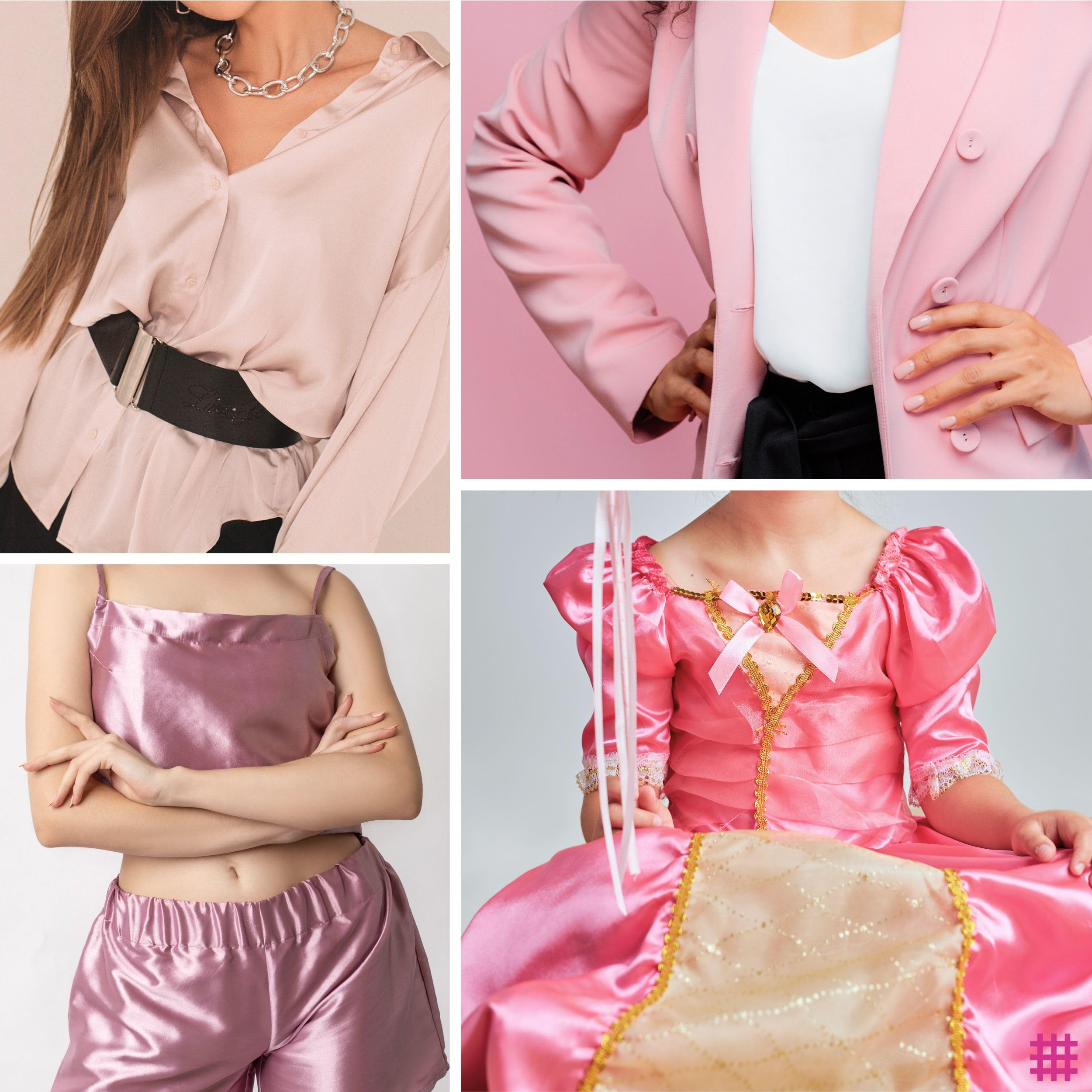 Panini Tessuti, Tessuto Raso Satin tinta unita in 40 colori - venduto al pezzo – lavori di cucito creazioni sartoriali e abbigliamento