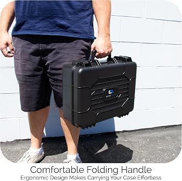 CASEMATIX Portable Printer Carry Case Compatible with HP Officejet 250 Wireless Mobile Printer, Ink Cartridges and Power Cable