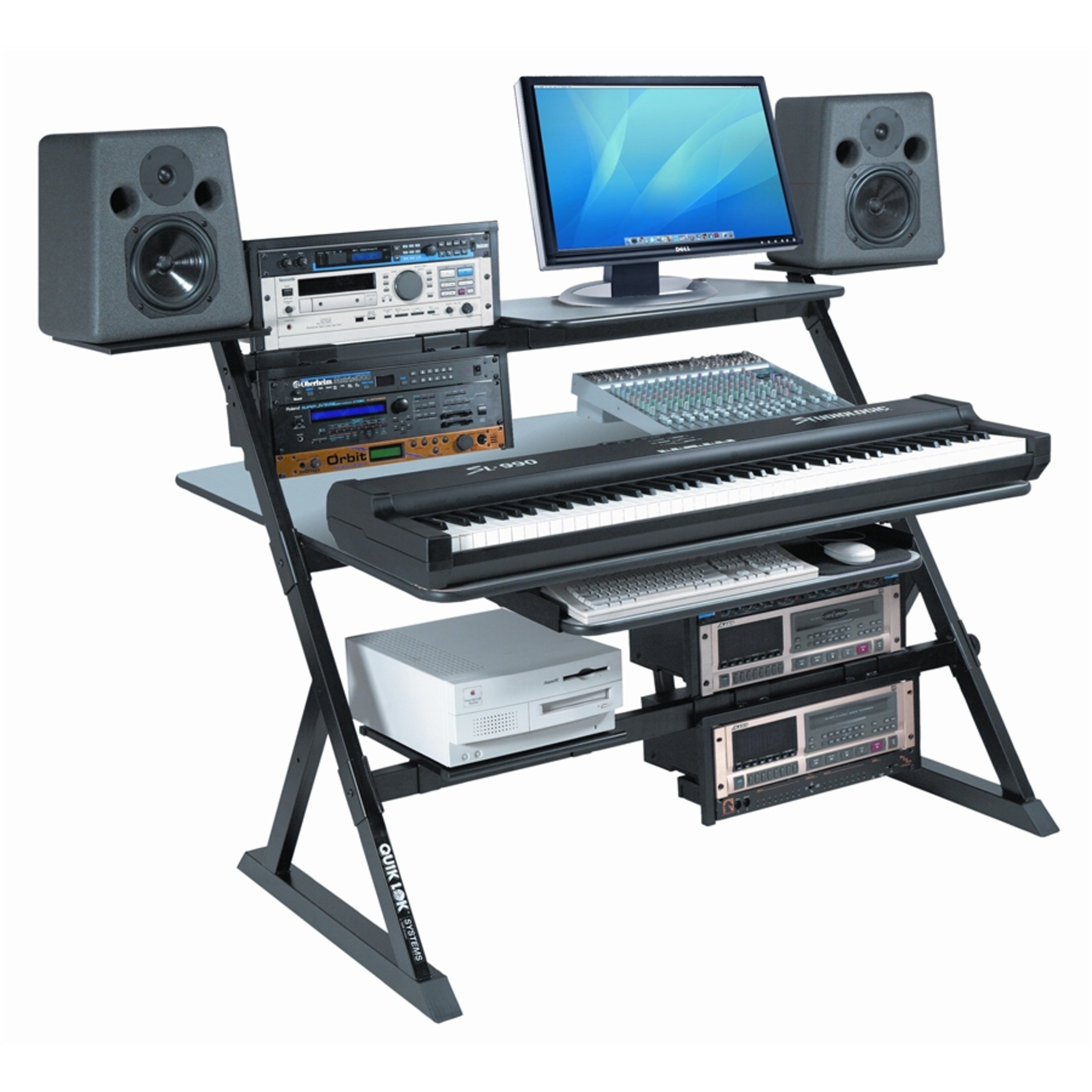 QUIK LOK Z731 Supporto Tastiera A Z – Altezza Regolabile, Telaio In Acciaio, Per Tastiere Pesanti, Professionale E Trasportabile