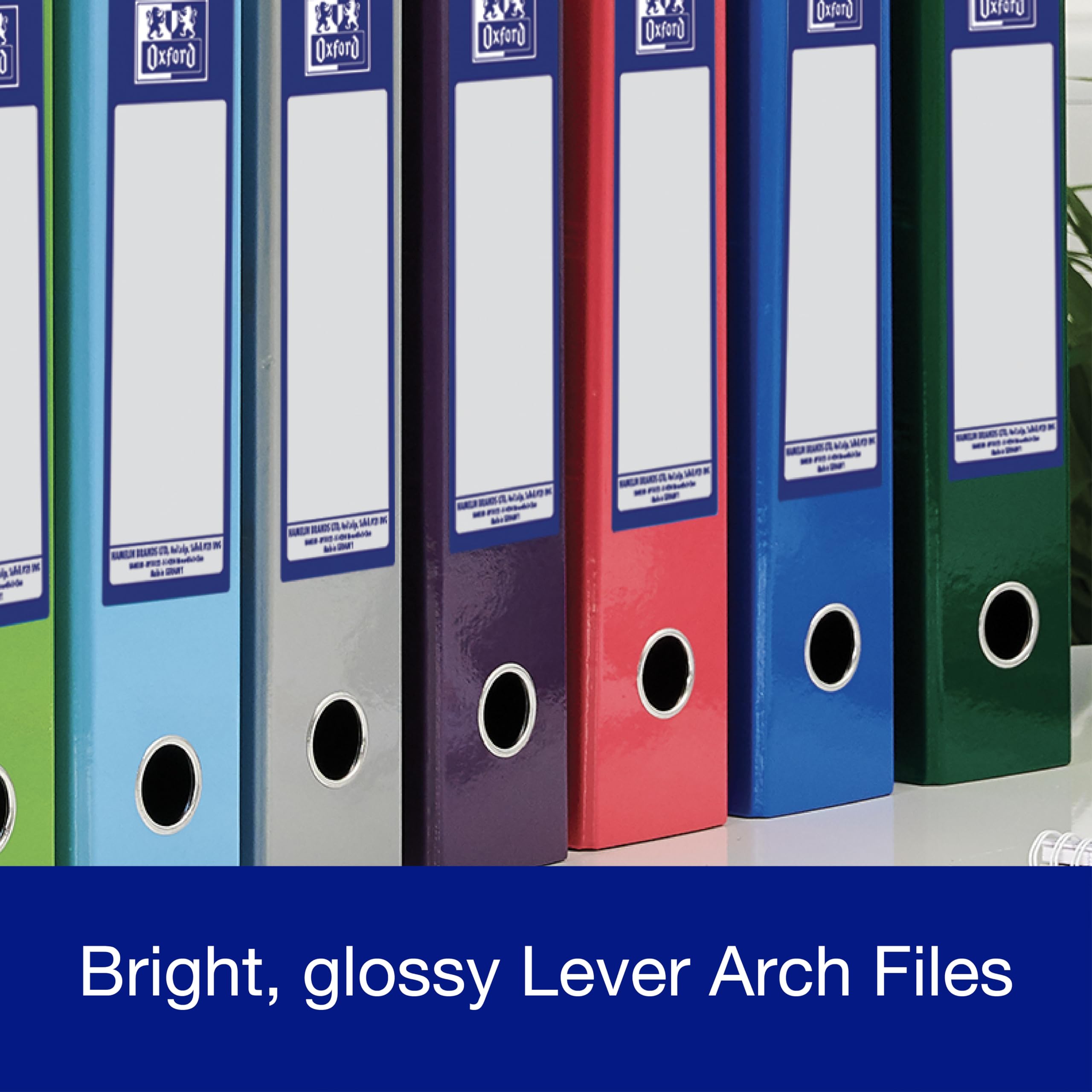 Oxford Premium A4 Lever Arch File, Green Single Folder, Heavy Duty - Image 3