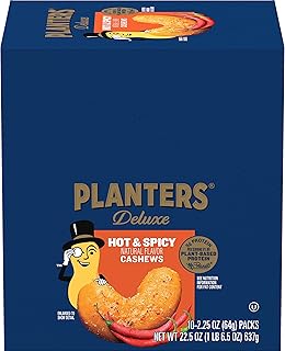 Spicy Cajun Cashews, 2.25 oz bags (Pack of 10)