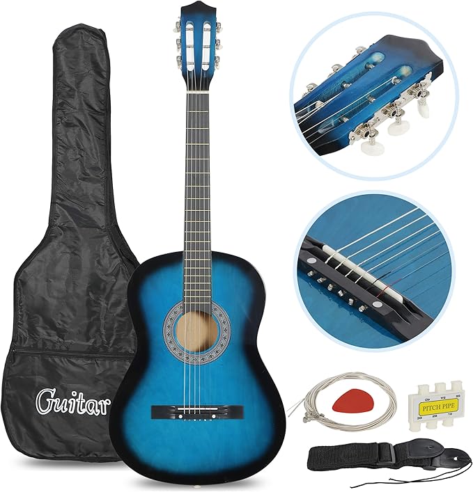 Smartxchoices 38" Kids Acoustic Guitar Bundle Kit for