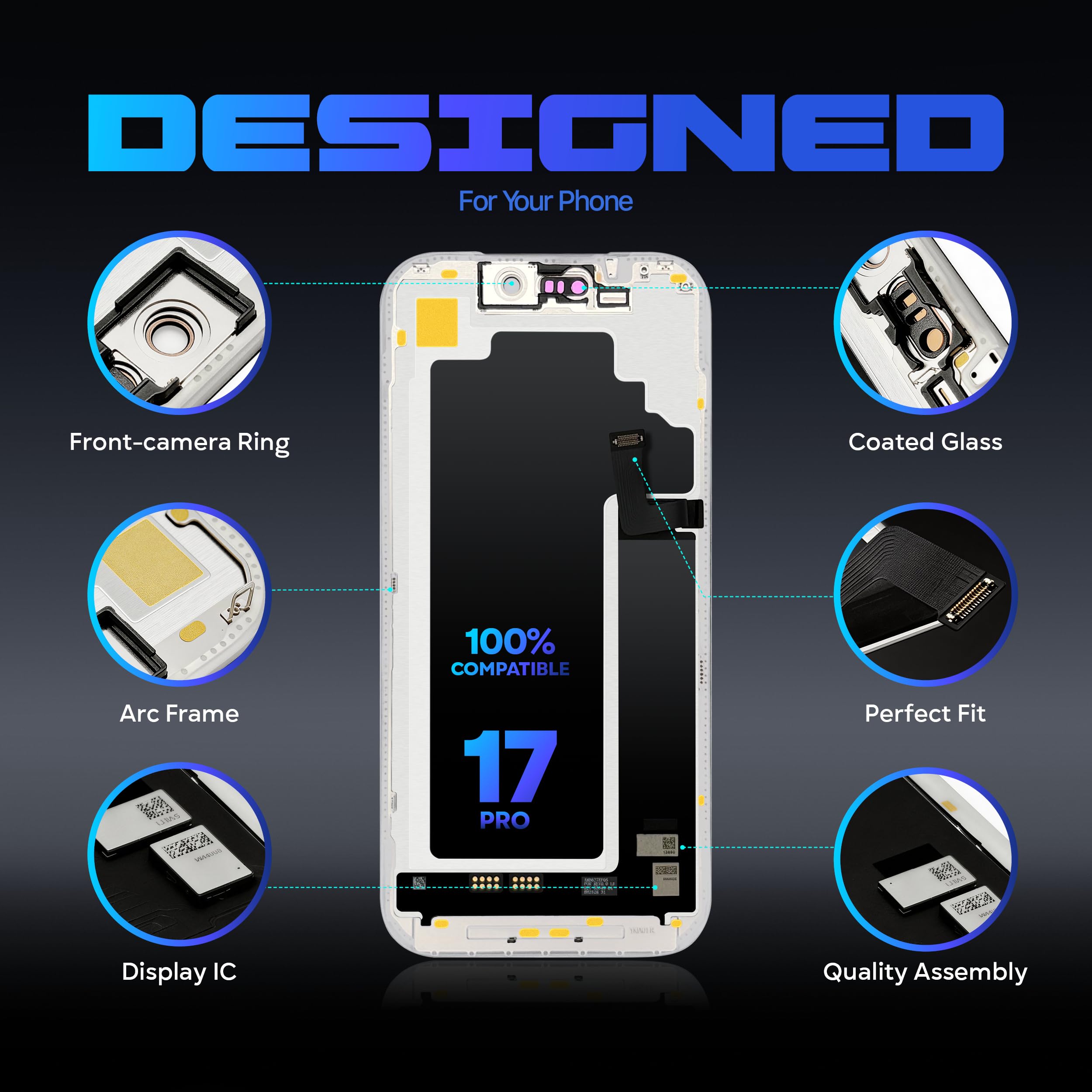 Amazon.co.jp: Ace Tech Cellular Soft OLED スクリーン 交換用 iPhone