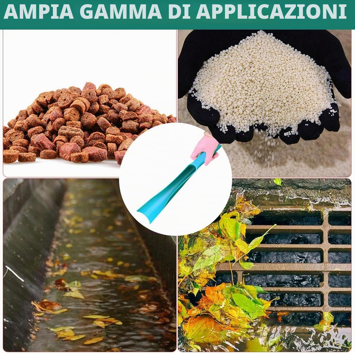 Pala per grondaia, pala da giardino, piccola pala per grondaie, in plastica, per uso domestico, per grondaie, efficace detergente per grondaie pulite