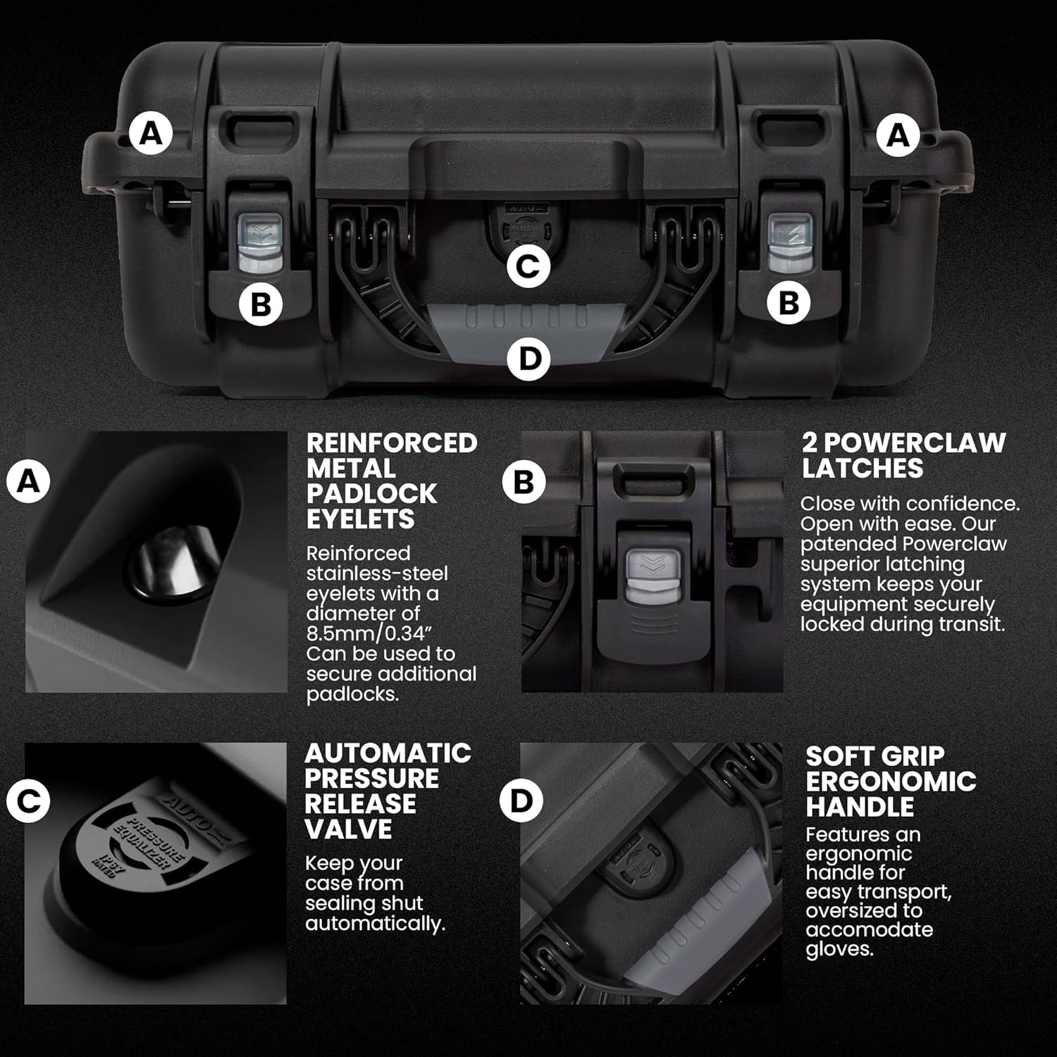 NANUK 920 Pro Photo Kit – Waterproof Travel Camera Hard Case with Padded Dividers & Lid Organizer, 16.7” x 13.4” x 6.8”, Dustproof & Impact-Resistant, Airline Carry-On Approved – Black