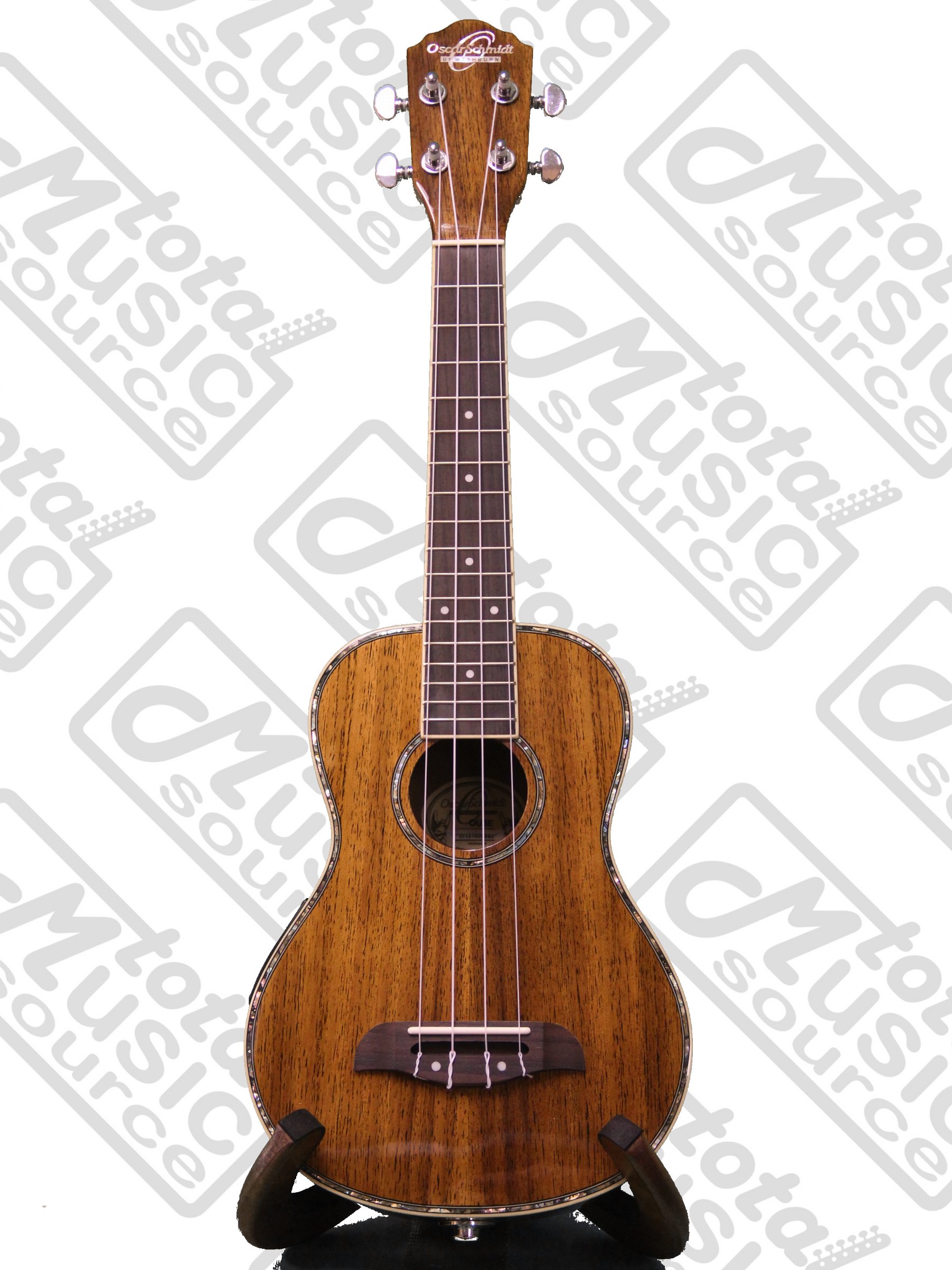 Oscar Schmidt OU5E Koa Concert Acoustic/Electric Concert Ukulele