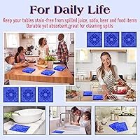 Vista 7 de Teling 200 servilletas de papel de 2 capas, servilletas de papel desechables para fiesta occidental, servilletas desechables con estampado