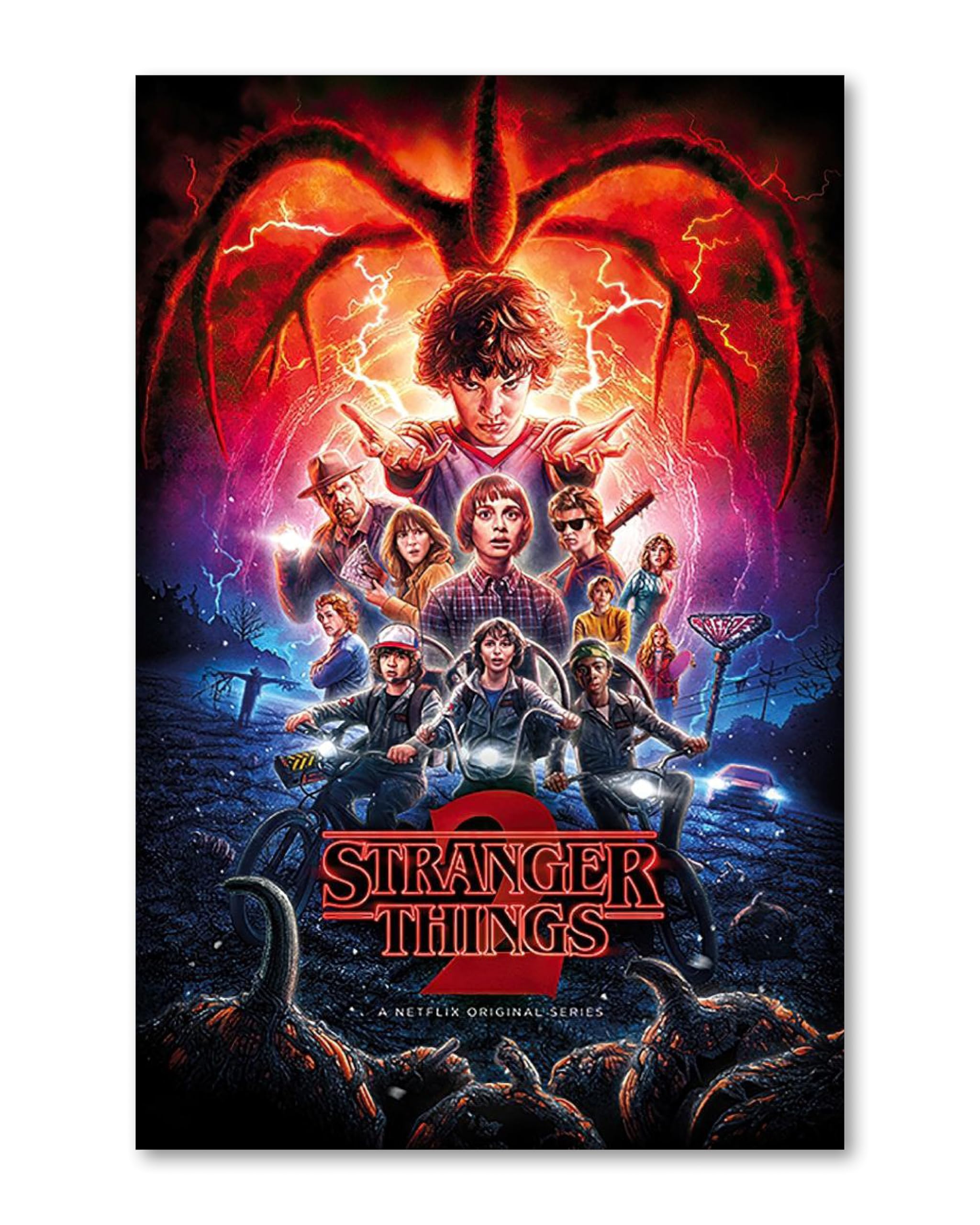 Pyramid International Stranger Things Poster Set 5er – Alle 5 Staffeln als Plakate | je 61 × 91,5 cm – Retro-Look für Nerd-Wall, Gaming-Room & Home-Cinema