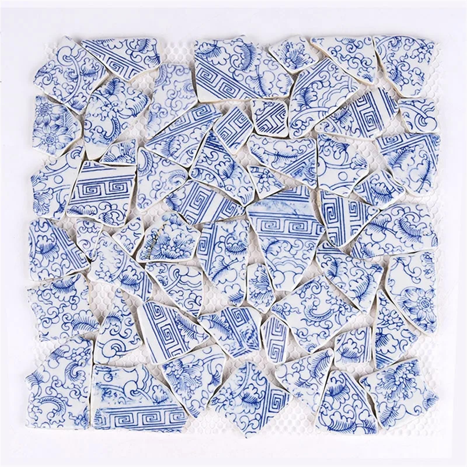 Mtadsbkfp 5 Mixed Colour Stained Glass Mosaic Tiles, Ceramic Mosaic Tiles Diy Mosaic Kit Multicolor Irregular Fragments 100G(5)