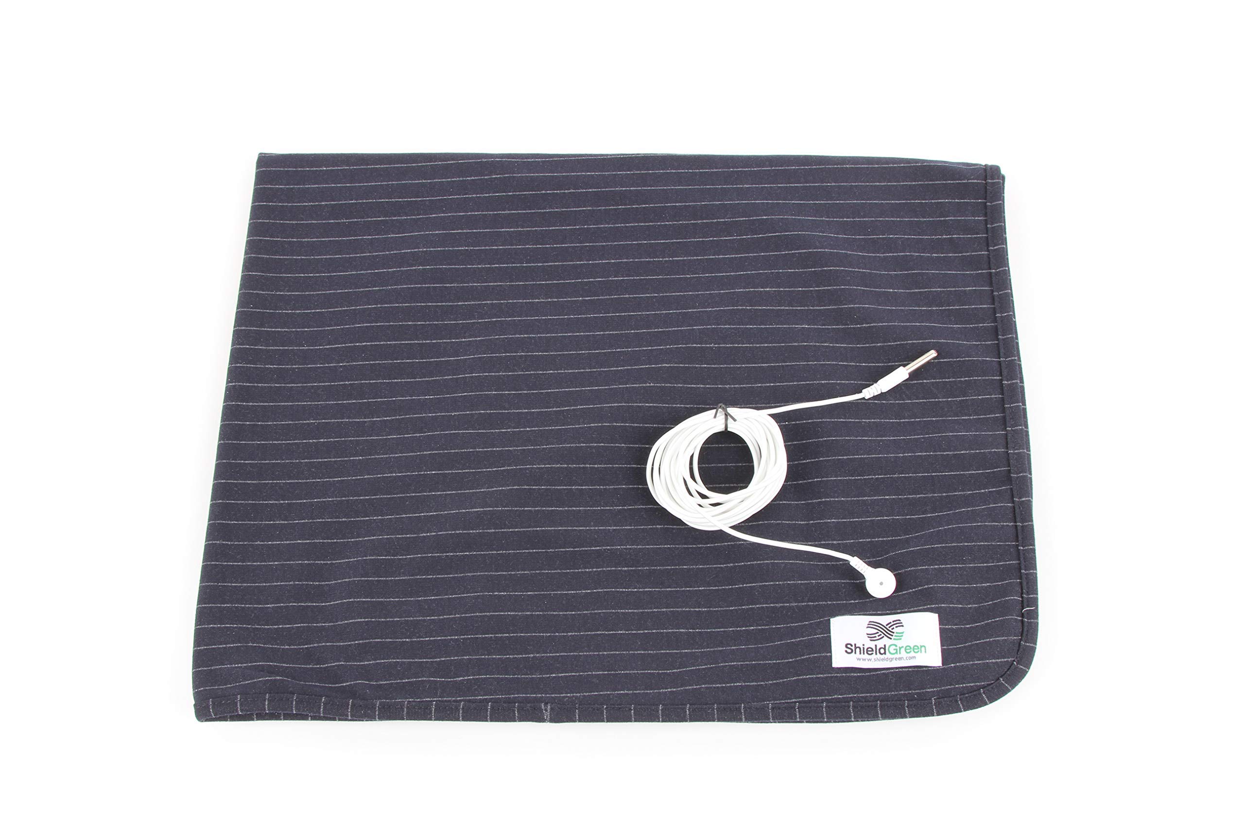 RF LF Electric Field Shielding, Grounding Blanket-Modern Soft Navy, Sanitary Stainless Steel Yarn Fabric, for Women Men Daily, for Sleeping, Recovery, Hearthy Earth Energy, Korea