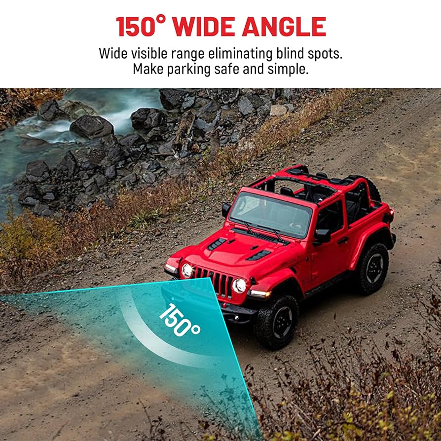 RED WOLF フロントビューカメラ ジープラングラーJL2018-2021 RED Wolf Front View Camera Select for Jeep Wrangler JL/JLR