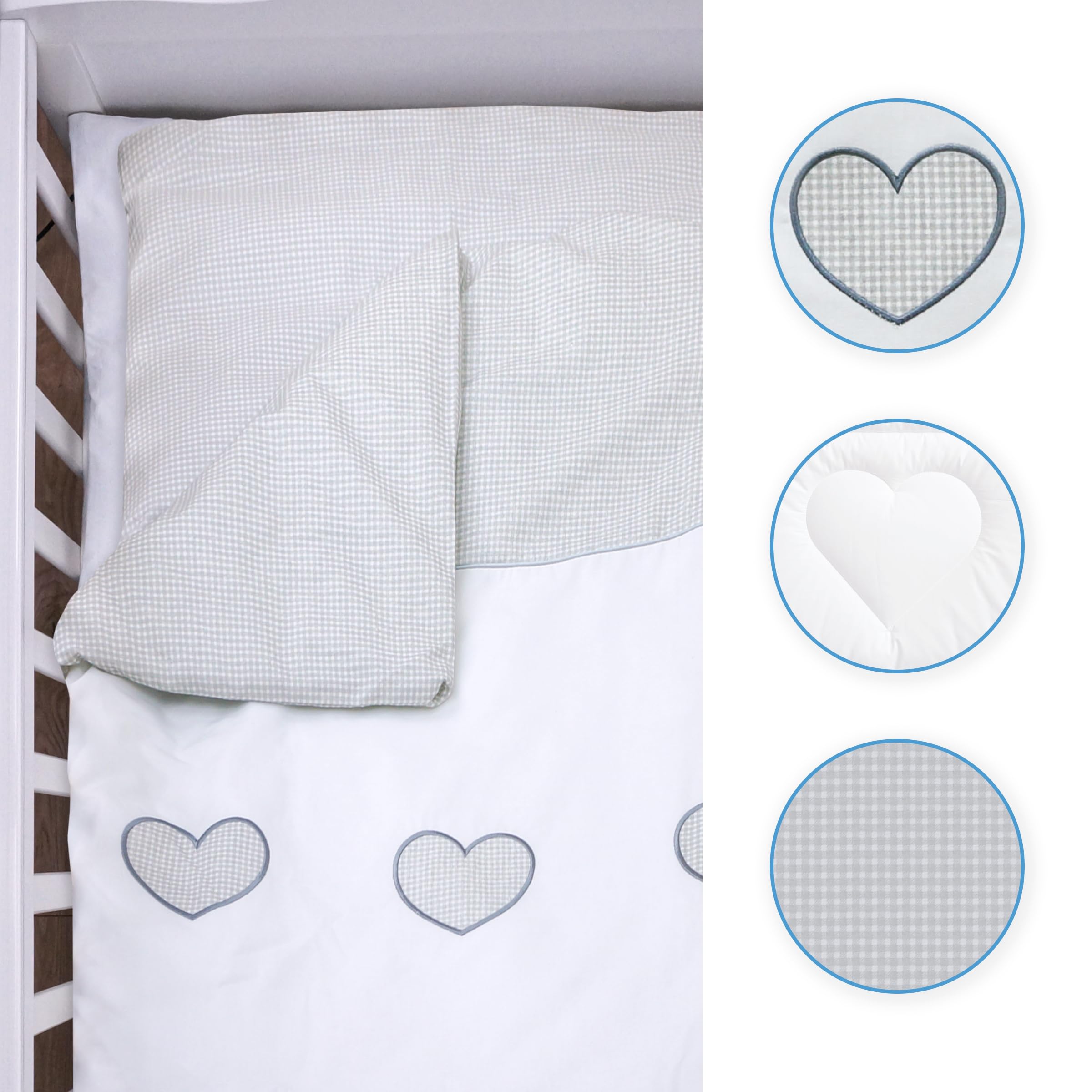 Baby Comfort 4 Piece Toddler Kids Cot Bed Set 120x90 cm Duvet Pillow Duvet Cover Pillowcase 12M+ (It's a Boy) — view 38