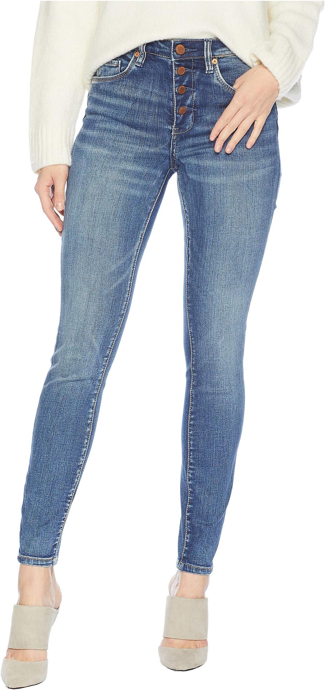 The Great Jones Denim High-Rise Skinny in Vendetta