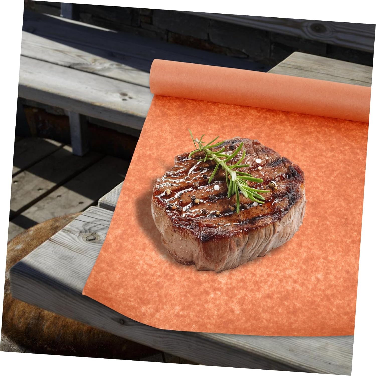 1roll Butcher Paper Bbq Wrapping Paper Non-stick Oil Smoking Meat Baking and Food Presentation Lightweight Easy to Use