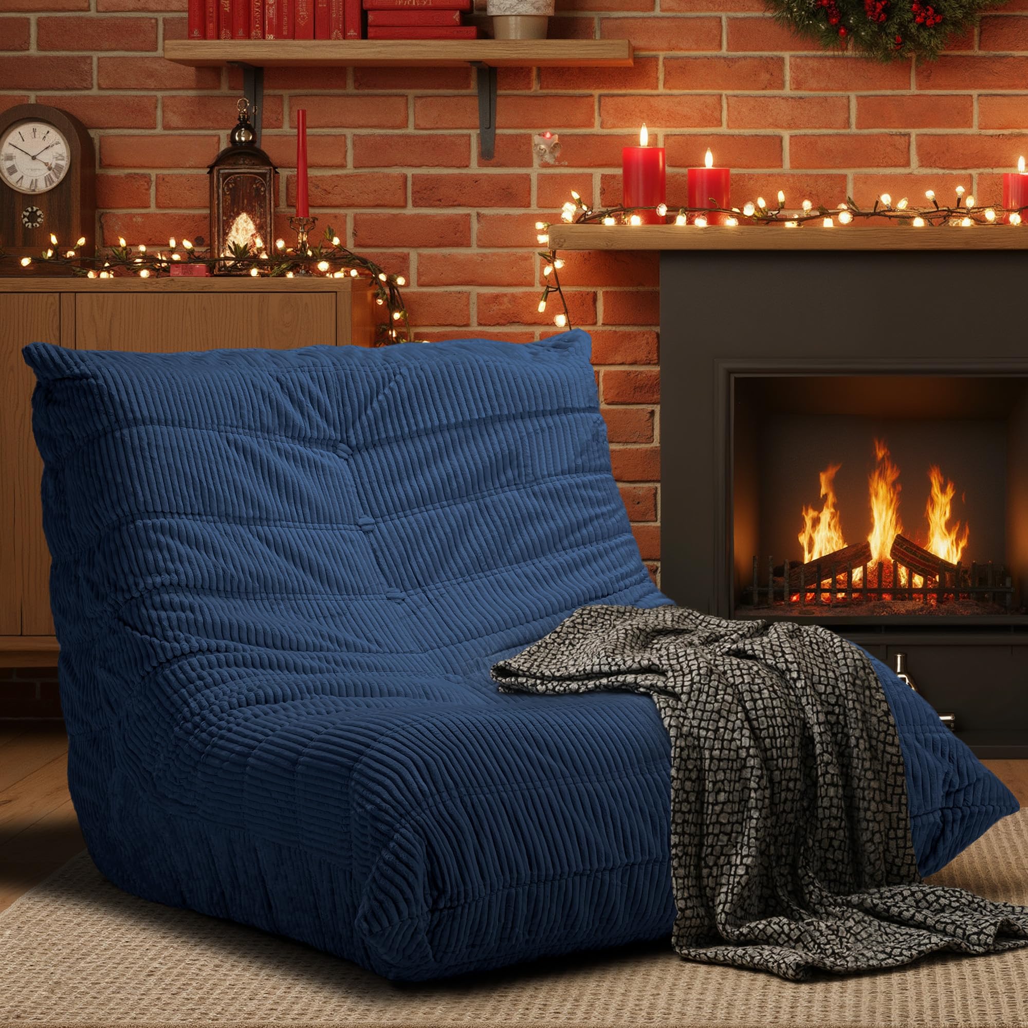 Bean Bag Chairs for Adults (Blue)