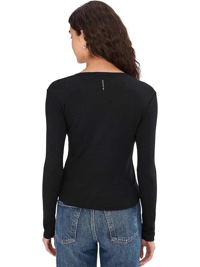 Black AllSaints Stevie Long Sleeve Tee