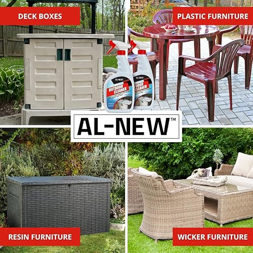 Miniatura 10 de AL-NEW Limpiador para exteriores  Limpiador versátil para exteriores de 64 onzas con extremo de manguera (paquete de 2) (Deck, valla de madera y