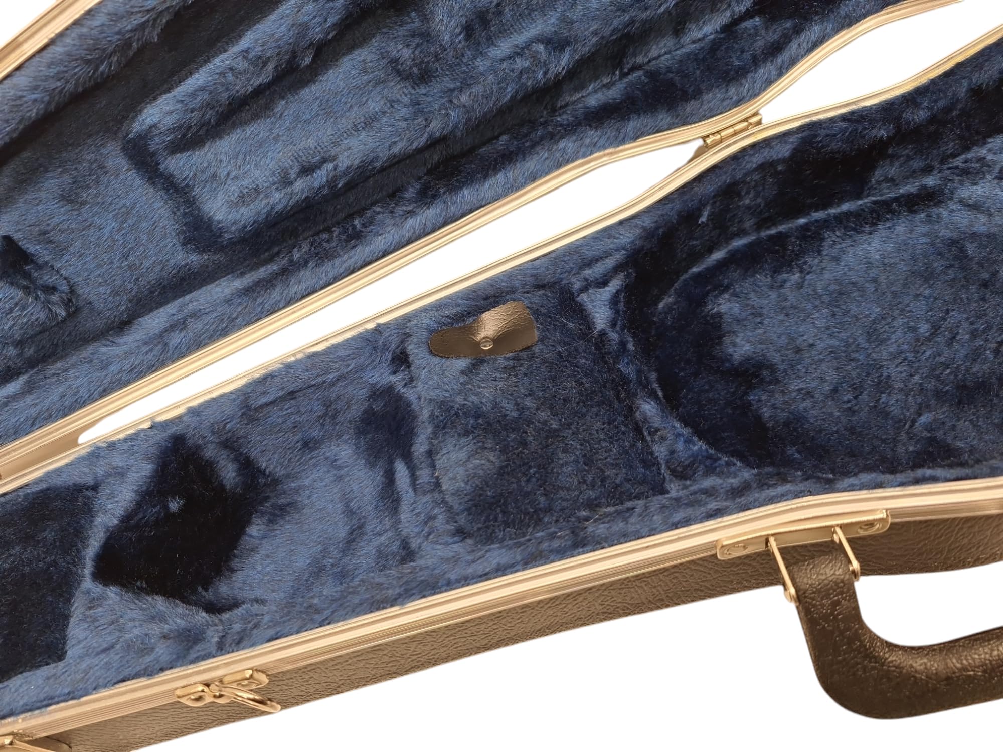 Geigenkoffer Hartschale Violine 1/2 Schwarz ABS Schutzkoffer VCS1200 Violinenkoffer 1/2 Größe – Hardshell Case Violine Halbgröße – Geformter ABS Koffer mit Polsterung, Tragegriff & sicherem Verschluss