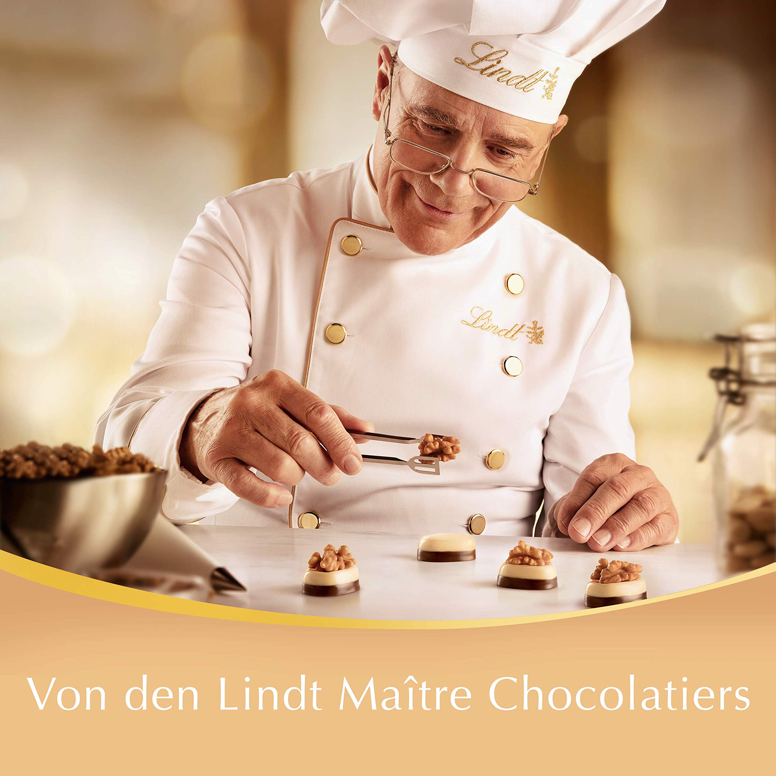 Lindt Schokolade | 2KG Beutel | LINDOR | Kugeln | Pralinengeschenk | Großpackung | Schokoladengeschenk | Enthält: Milch, Weiß, 60% und Haselnuss
