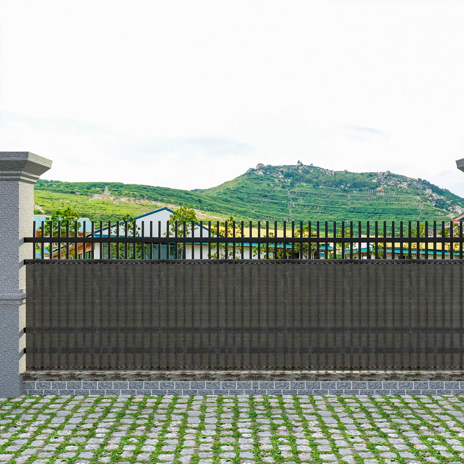 Laneetal Rete Ombreggiante Telo Oscurante Frangivista Divisorio Rotolo per Giardino Balcone Colore Antracite 1,8x20 m