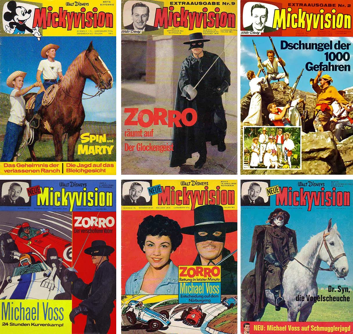 Mickyvision 1963–1965 Sammlung (mit Zorro und Michael Voss)