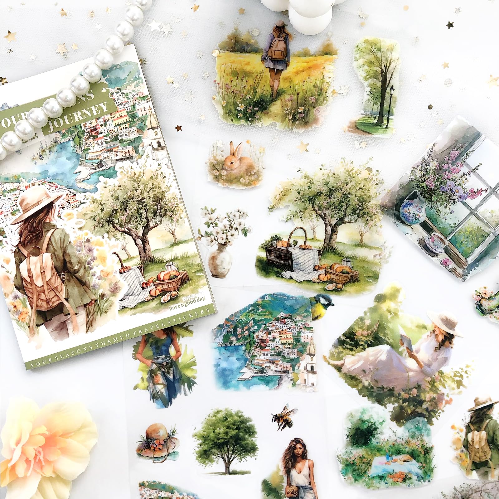 BDSHUNBF 280 Pezzi Adesivi Decorativi, Adesivi per Scrapbooking