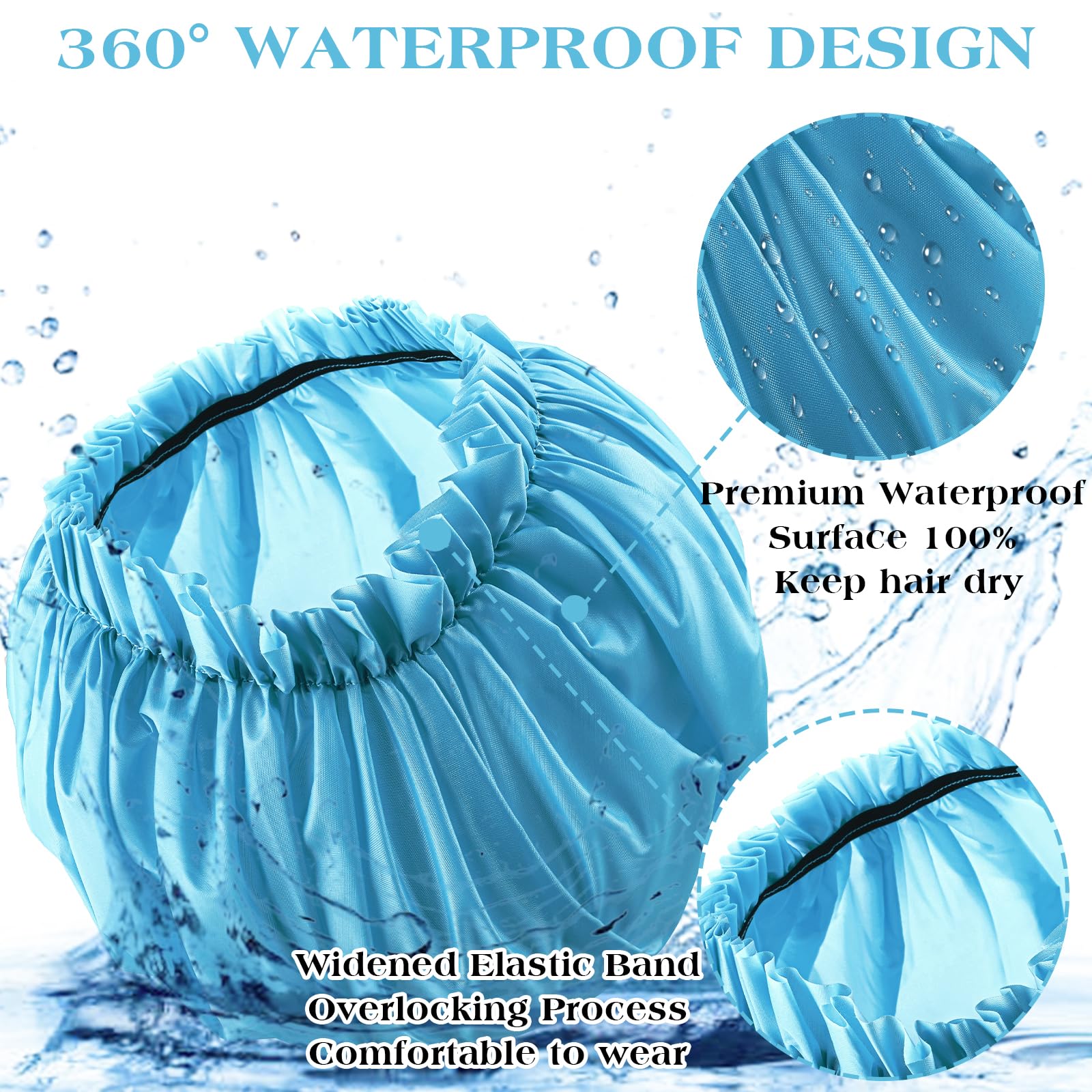 2 PCS Large Shower Cap for Braids - Image 3