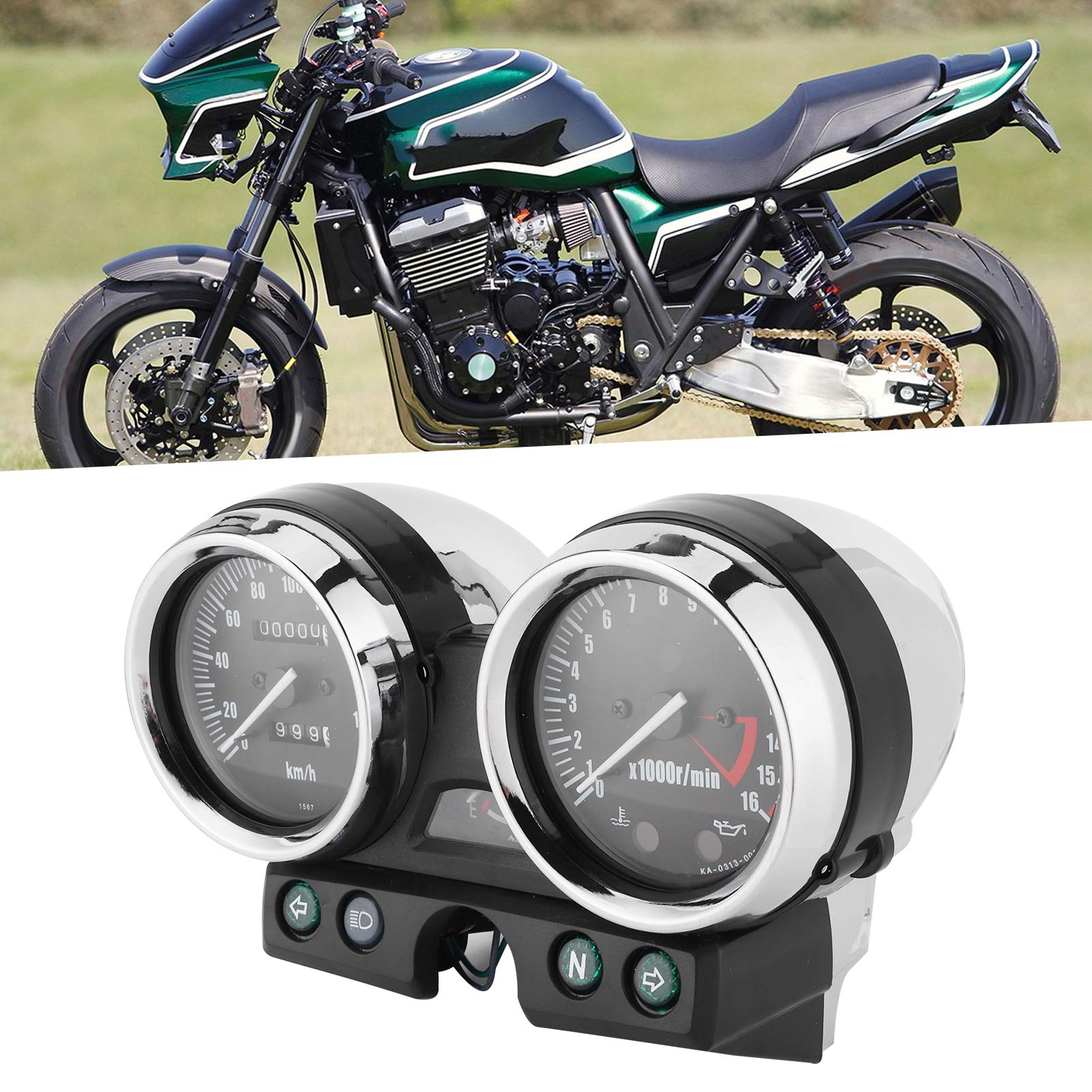 Wskaźniki Motocyklowe, Montaż Wskaźników Licznik Kilometrów Prędkościomierz Obrotomierz Pasuje do ZRX400 / 750/1100 1994-1997