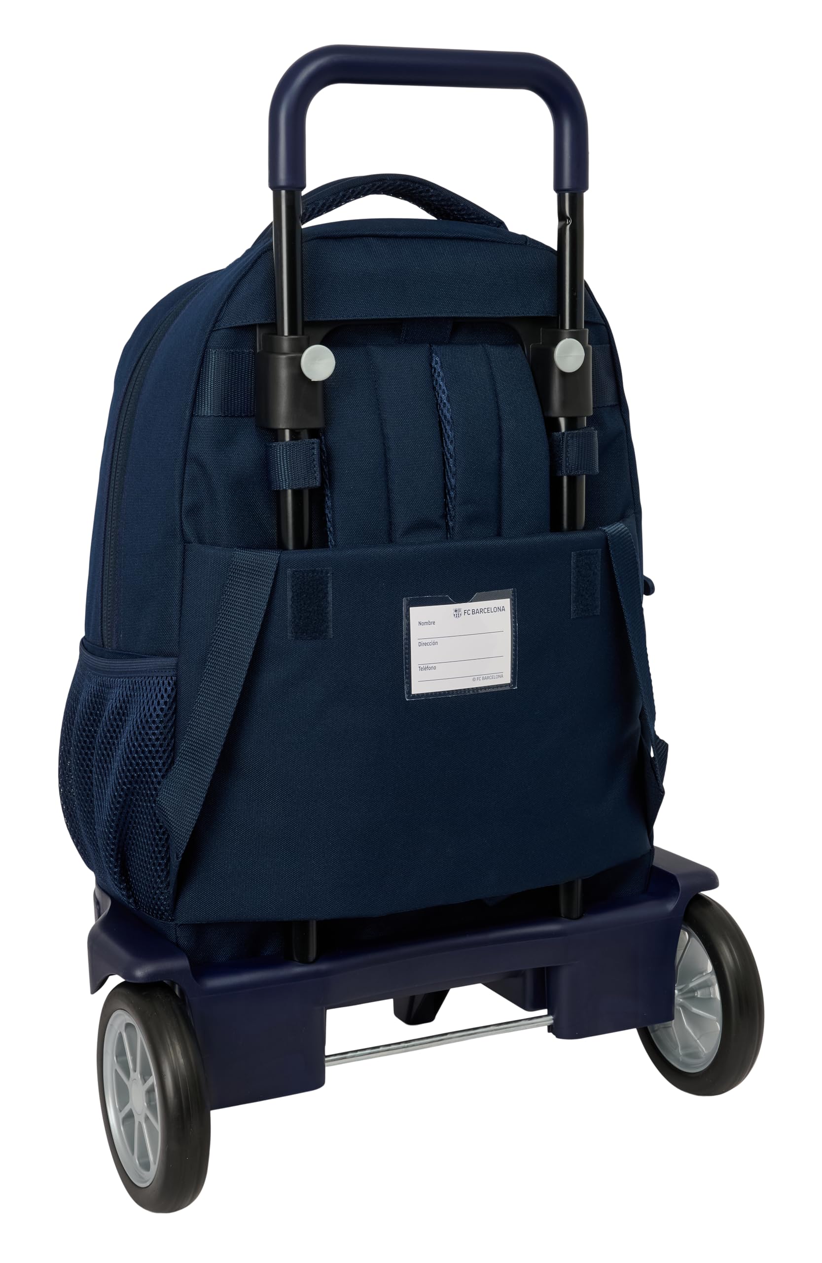 F.C. BARCELONA 1ª EQUIPACIÓN 26/27 - Mochila Grande con Ruedas, Compact Evolución, Extraíble, Ideal para Niños de Diferentes Edades, Cómoda y Versátil, Calidad y Resistencia, 33x22x45 cm