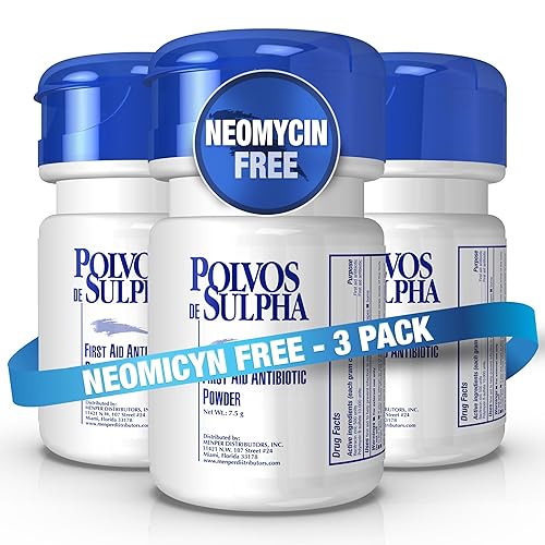 Antibiotic Powder with Bacitracin, First Aid Pain Relief, Healing Wound