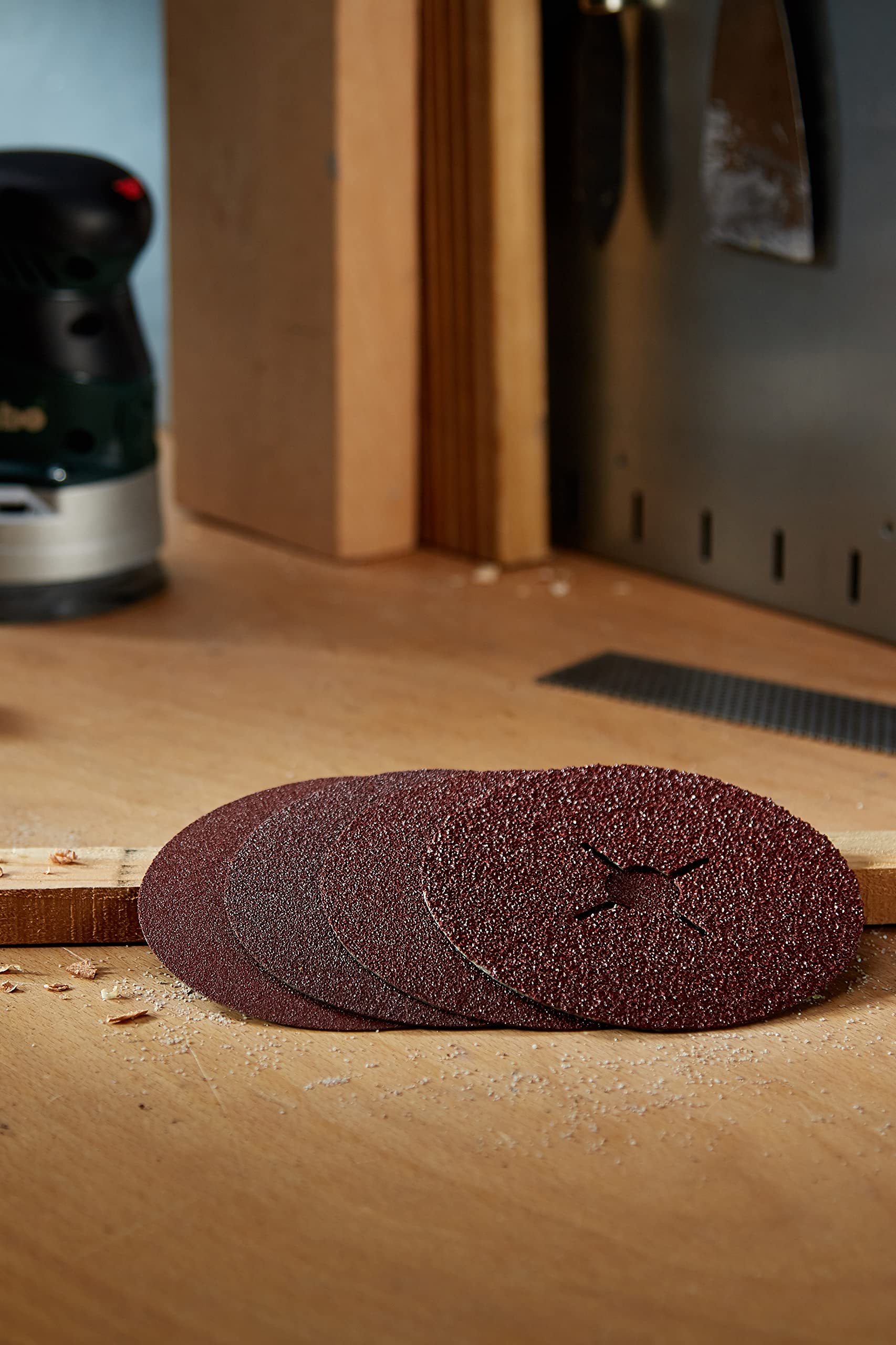 Dischi Abrasivi In Fibra Wolfcraft - Set 20 Pezzi, Per Metall, Per Smerigliatrice Angolare - Foto 6