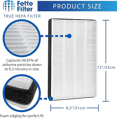 Miniatura 4 de Fette Filter - 2 filtros HEPA de alta calidad compatibles con 3M F2  A2 filtro purificador de aire para modelos # FAP-C02WA-G2, FAP-C03BA-G2,