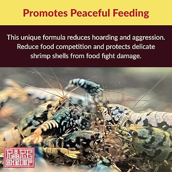 Professional Shrimp Food, All Natural Premium Ingredients, High Protein, Rich in Vitamins for Crystal Shrimp, Caridina, Neocaridina, Ornamental, Taiwan Breeder Foods Formula (50g)