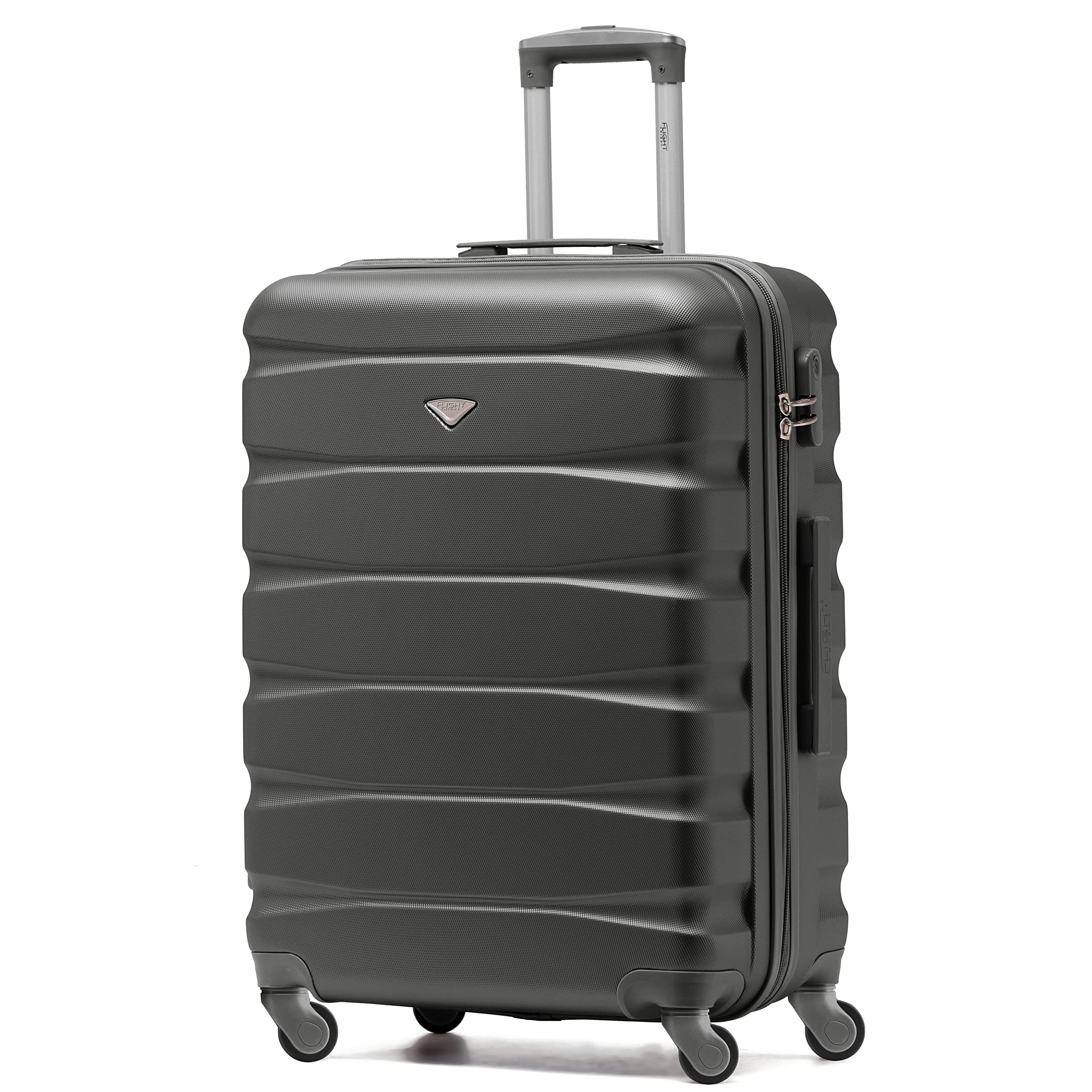 Flight Knight Lightweight 4 Wheel ABS Hard Case Medium Suitcase Approved for Over 100 Airlines Including easyJet, British Airways, Ryanair, Jet2, Emirates & Many More - Check-in Medium Size 25" — view 78