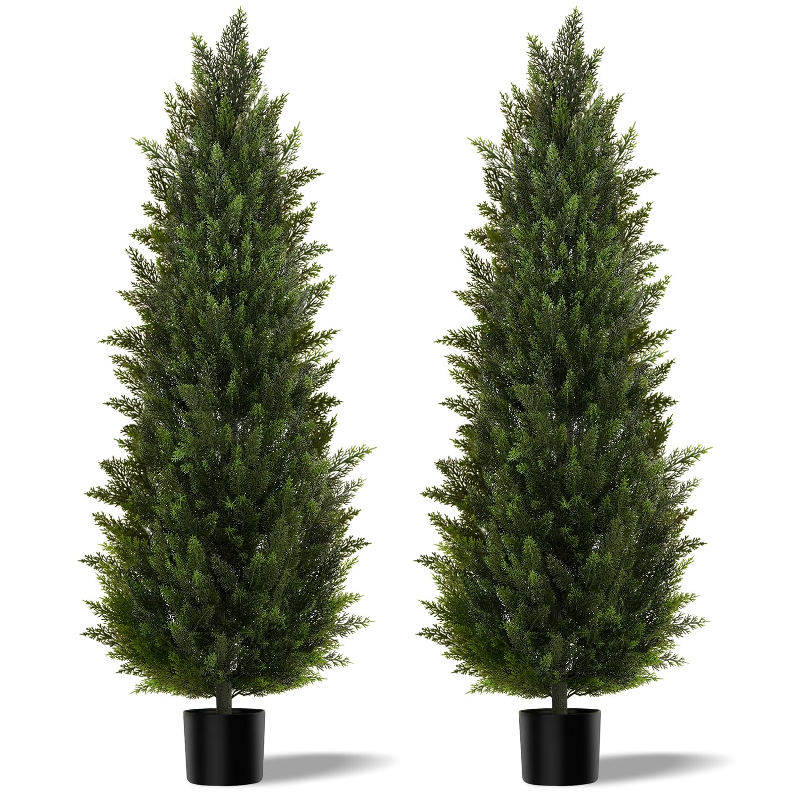 Vitalismo Artificial Topiary Cedar Trees 6FT Tall 2 Set