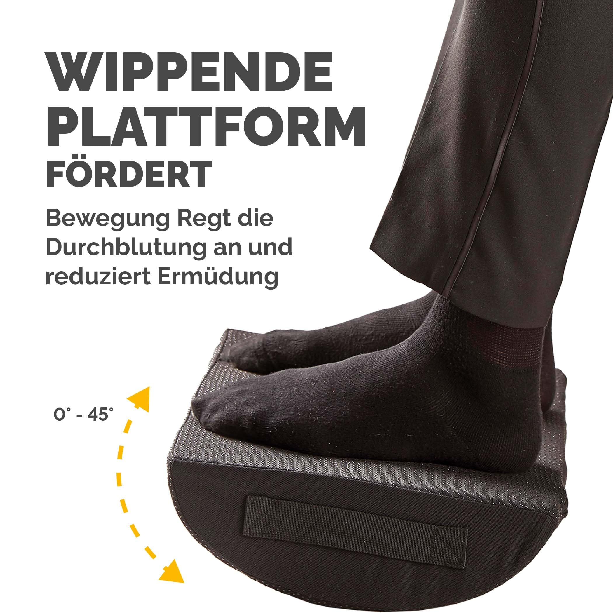 Fellowes Breyta Fußstützenkissen - Ergonomische Unterstützung, Schaukelbewegung, rutschfeste Unterlage, umweltfreundliche Materialien, Tragegriff, 5 Jahre Garantie, ideal für Büro und Zuhause
