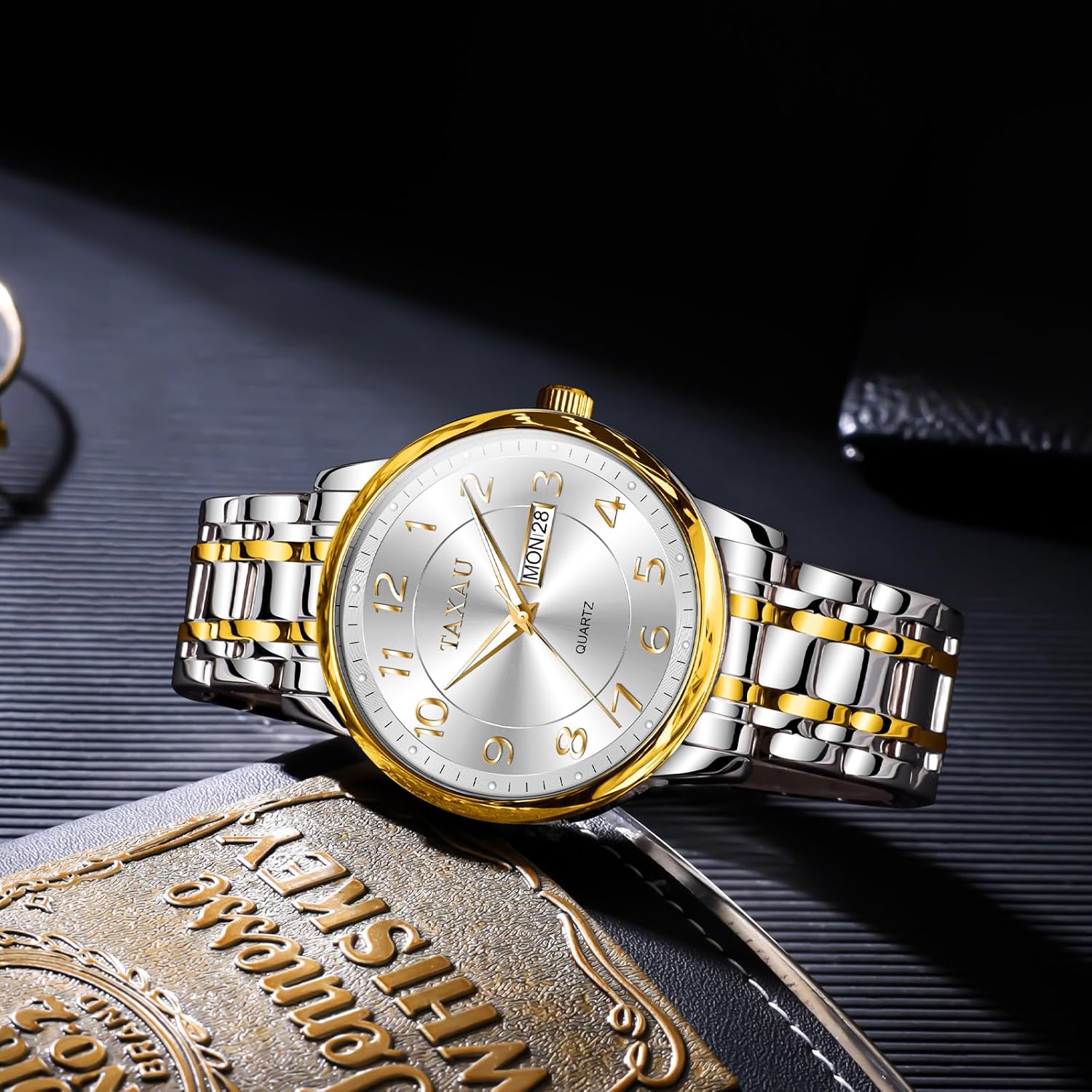 Mens Silver Watch Luxury Minimalist Dress Watch Classic Waterproof Watches for Men Analog Quartz Stainless Steel Men's Wrist Watches with Date Luminous Relojes para Hombres - Image 6