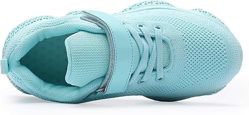 Miniatura 6 de Hetios Zapatos para Niñas Ligeros Atléticos para Correr Transpirables de Punto Zapatos Deportivos para Escuela (BebéNiña PequeñaNiña Grande)