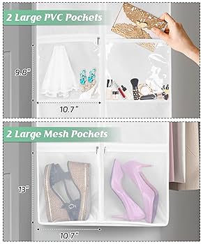 Garment Bags For Travel MISSLO 70" Wedding Dress Garment Bag - Portable Gown Cover With Tote & 4 Pockets Misslo Wedding Dress Storage Bag