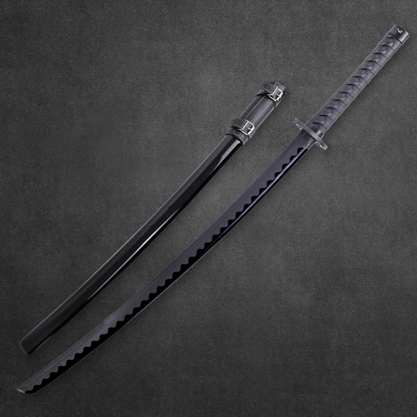 Polypropylene Katana Sword Set- Japanese Training Samurai Sword, Blunt Longsword, Martial Arts Practice Katana, Cosplay Sword, Safe, Easy, Fun, Durable