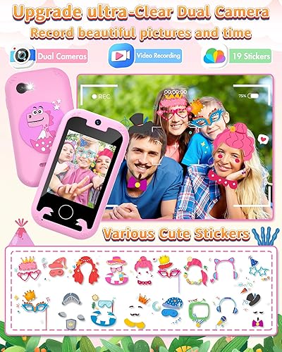 Miniatura 3 de Joozfee Juguetes de dinosaurio para niñas con video para niñas de 6 a 8 años, ideas de regalos de cumpleaños para niñas de 3, 4, 5, 6, 7, 8 años con