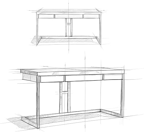 Miniatura 15 de SIMPLIHOME Erina Desk - Escritorio de madera maciza de acacia y metal de 60 pulgadas de ancho en color marrón carbón envejecido, mesa industrial