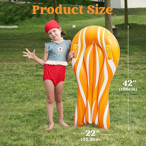 Miniatura 6 de SLOOSH Paquete de 2 tablas inflables para toboganes de agua, tabla de surf, flotadores de piscina, tablas flotantes para piscina, para aprender a