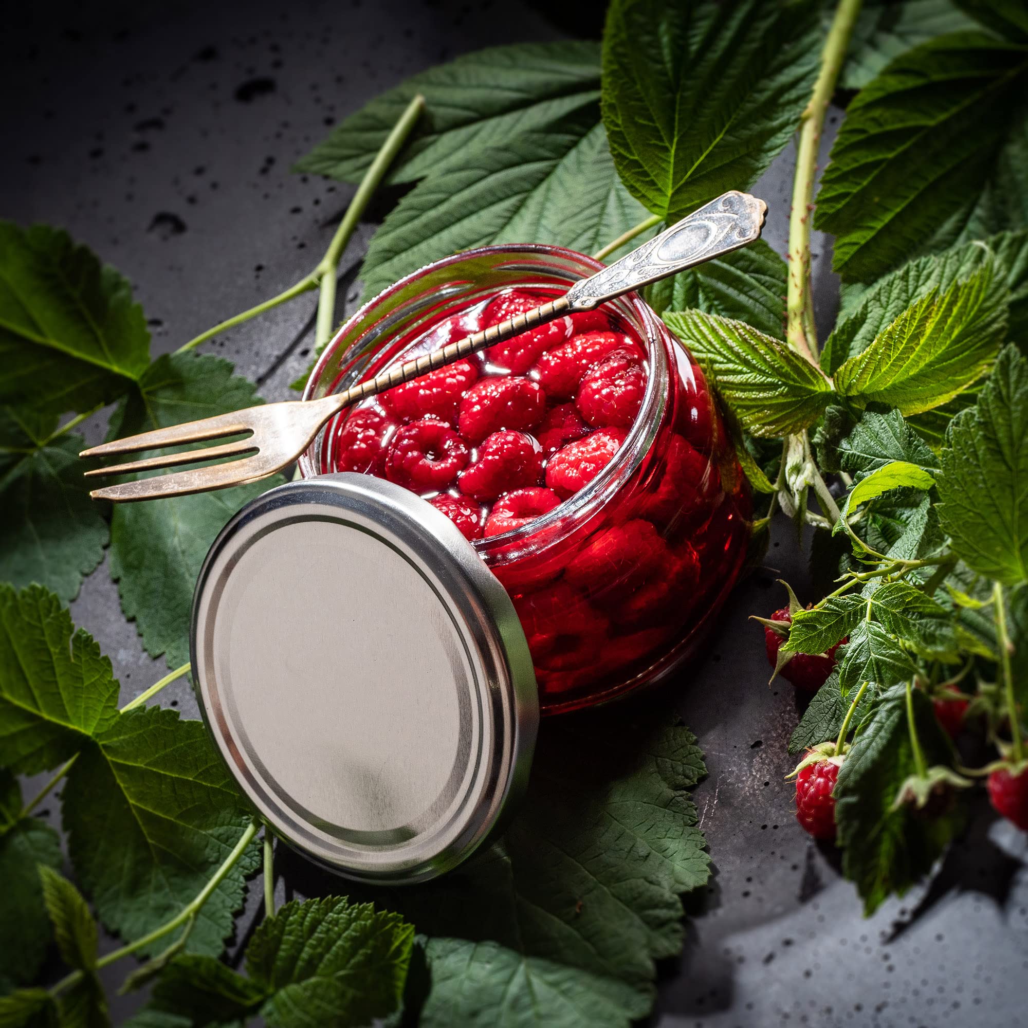 KADAX Set di 100 vasetti per marmellata in vetro 250ml Ø82 – tappo a vite ermetico, per marmellate, miele, confetture e bomboniere