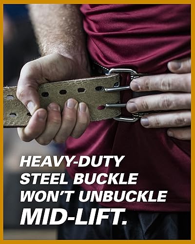 Miniatura 2 de Harbinger Cinturón de levantamiento de pesas contorneado de cuero acolchado 4 o 6 pulgadas de ancho Forro interior de gamuza y amortiguación de