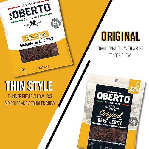 Miniatura 7 de Oberto Specialty Meats Original Beef Jerky, 2.7 onzas (paquete de 8)